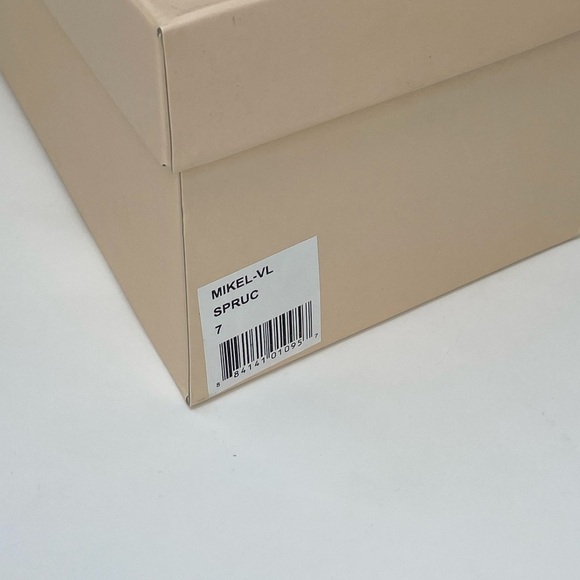 NWB Loeffler Randall Mikel Velvet Bow Mid Heel Sandals in Spruce Green Size 7 - Picture 5 of 8